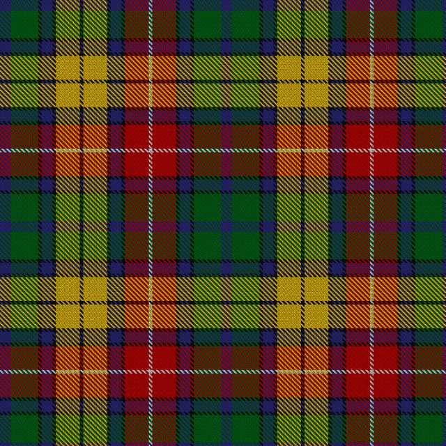 The Buchanan sett as rendered by the Scottish Register of Tartans from the registered threadcount.