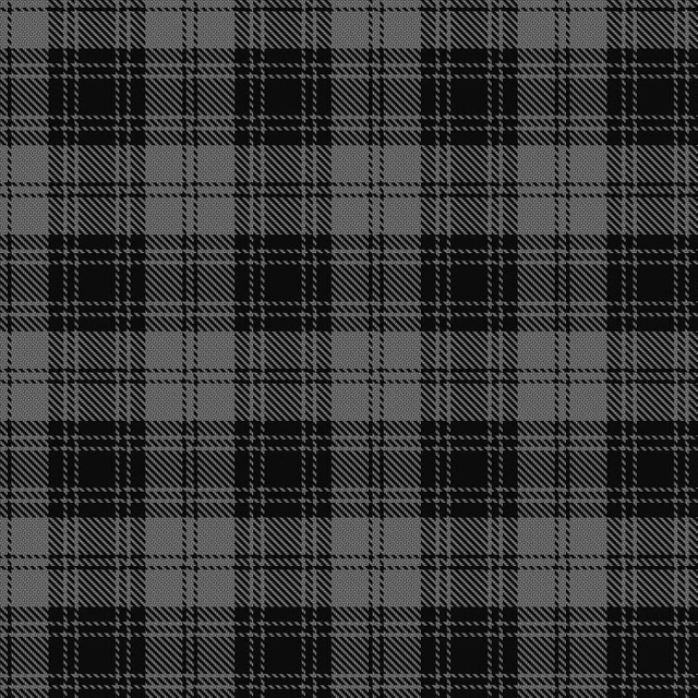The Douglas, Grey sett as rendered by the Scottish Register of Tartans from the registered threadcount.
